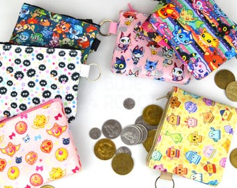 Miniaturowa sakiewka na monety / wzory gier wideo i anime
