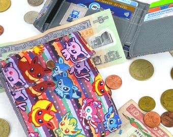 Portfel składany na trzy części / wzory gier wideo i anime