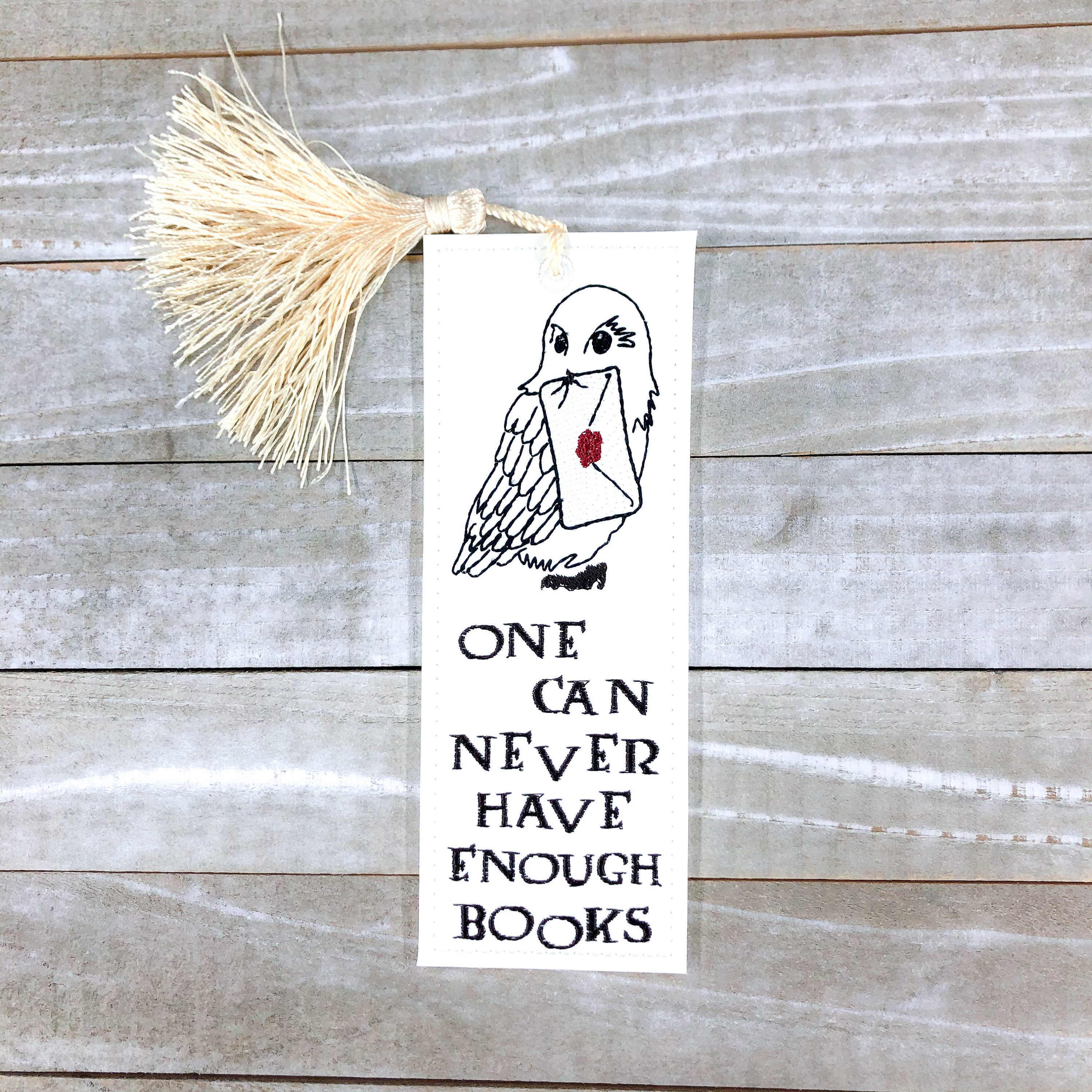 One Can Never Have Enough Books Bookmark Etsy