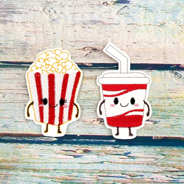 Popcorn and Soda Perfect Pairs Finger Puppet Set, Gifts for Kids, Educational Activities for Toddlers, Handmade Montessori Toys