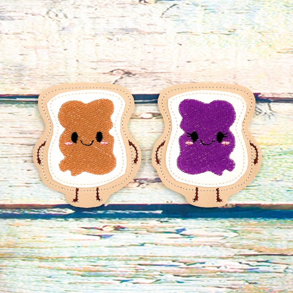 Peanut Butter and Jelly Perfect Pairs Finger Puppet Set, Gifts for Kids, Educational Activities for Toddlers, Handmade Montessori Toys