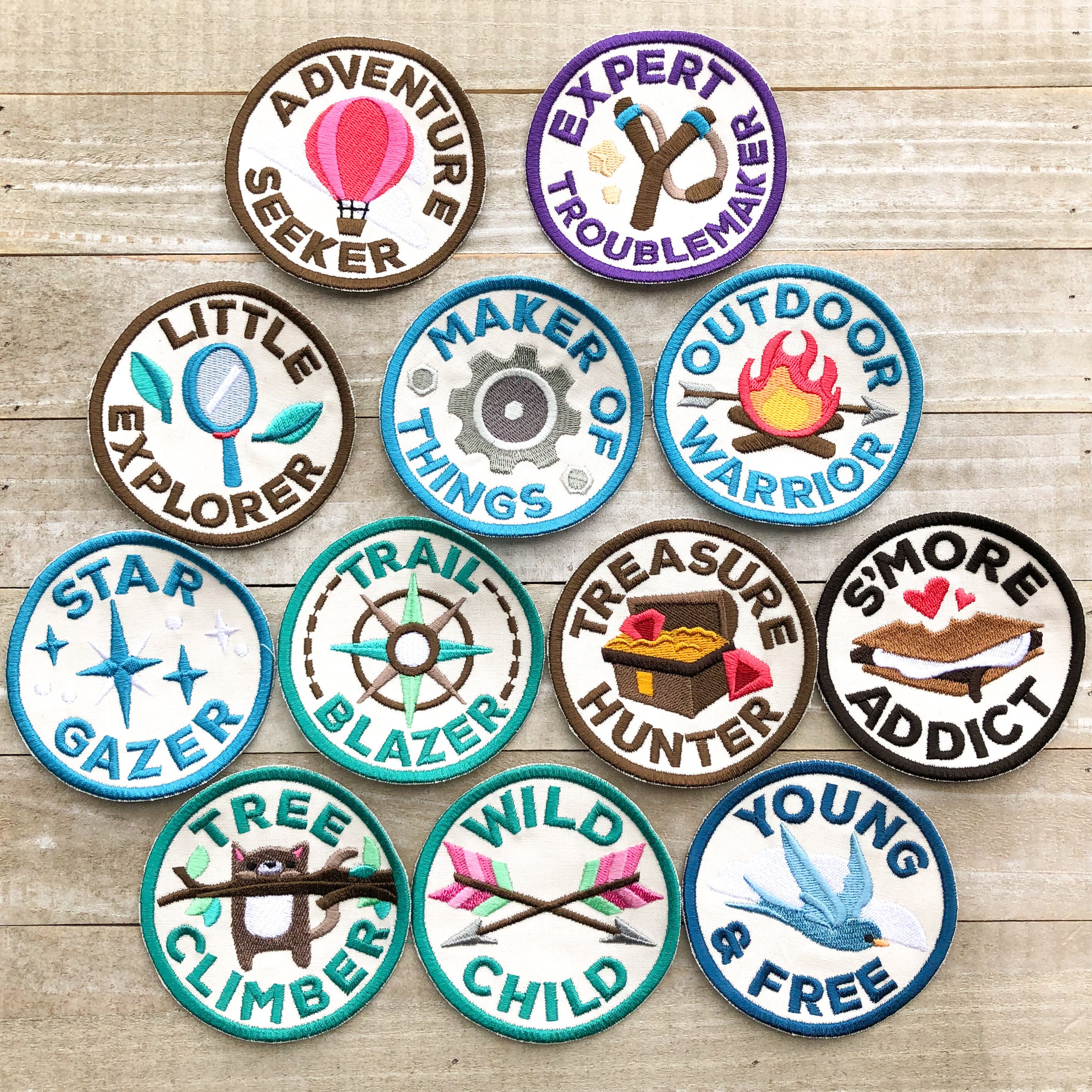 Adventure Outdoors Camping Merit Badges Embroidered Patches Etsy