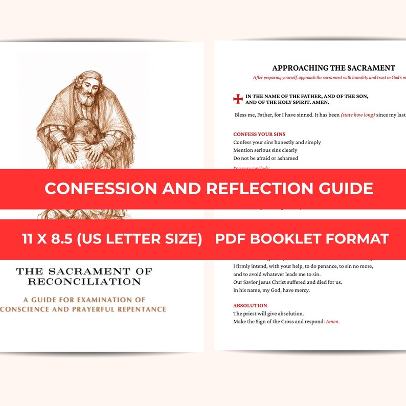 Catholic Confession Guide With Prayers (digital PDF Booklet) - Etsy Canada