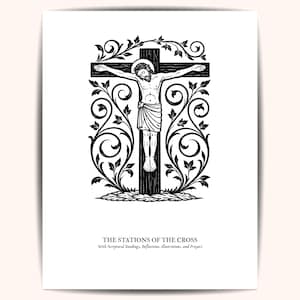 Afdrukbaar boekje over de kruiswegstaties: digitale download