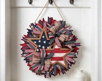 This Wreath Wasn't Made To Decorate — It Was Made To Remember, 250th Anniversary Patriotic Wreaths-Fourth of July Outdoor Wreaths