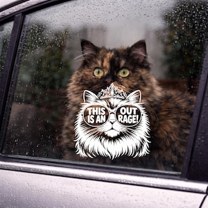 Vinilo de Carl de Dungeon Crawler, pegatina de Princess Donut This Is An Outrage, cita divertida de gato, fan art de LitRPG, calcomanía de vinilo impermeable