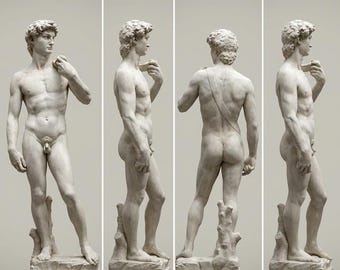 David Sculpture STL | Michelangelo Inspired Classical Greek 3D Model (Digital Download)