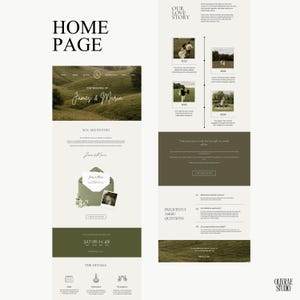 Vintage, rustic, countryside wedding themed website with envelope reveal, details, love story, rsvp, countdown and more.