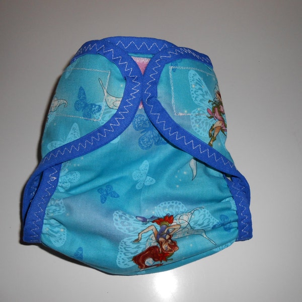 Sized Vintage Tinkerbell Diaper Cover