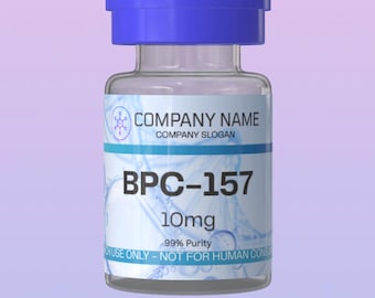 Editable Peptide Vial Labels | 2 Sizes (2"x1" & 1.25"x0.5" Inch)