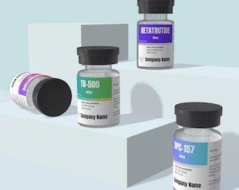 Editable Peptide Vial Label Templates