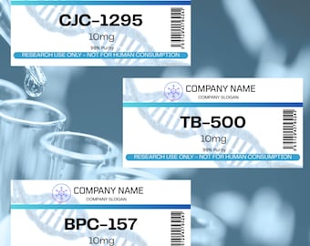 Canva Editable Peptide Label Templates | Canva Download