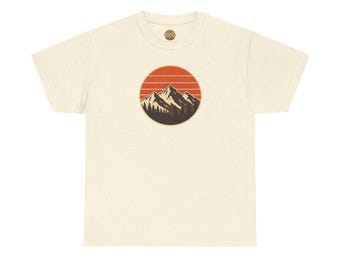 Retro Berg Sonnenuntergang T-Shirt | Vintage Natur T-Shirt