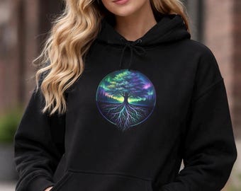 Schwarzer Hoodie