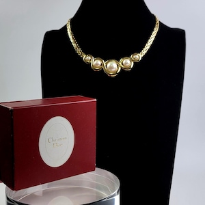 Dior パール ネックレス ゴールド Dior pearl necklace - Etsy 日本