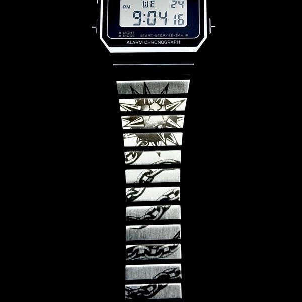 カスタムカシオA700W-1A ロストフレイルデザイン刻印入り腕時計