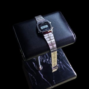 Custom Casio LA670WA-1 Womens Barbed Wire Engraved Watch image 4