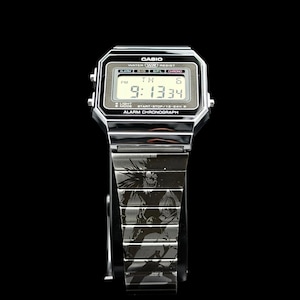 Custom Casio A700W-1A Death Inspired Design Engraved Watch