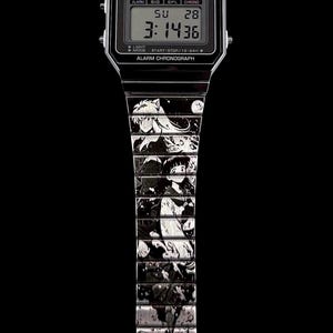 Custom Casio A700W-1A Yasha Inspired Design Engraved Watch