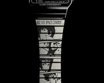 Reloj Casio A700W-1A personalizado con diseño grabado inspirado en el vaquero espacial