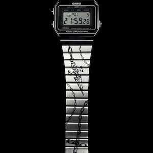 Custom Casio A700W-1A Judgement Chain Inspired Design Engraved Watch