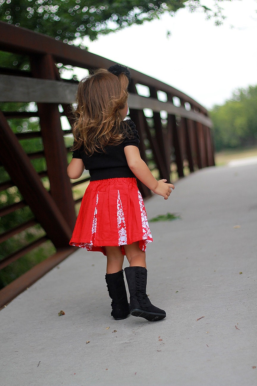 Girl's Cheer Skirt Pattern Pleated Skirt Tutorial Etsy España