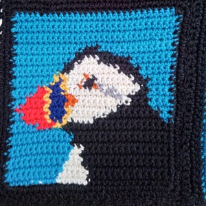 Puffin Chart for Crochet or Cross Stitch