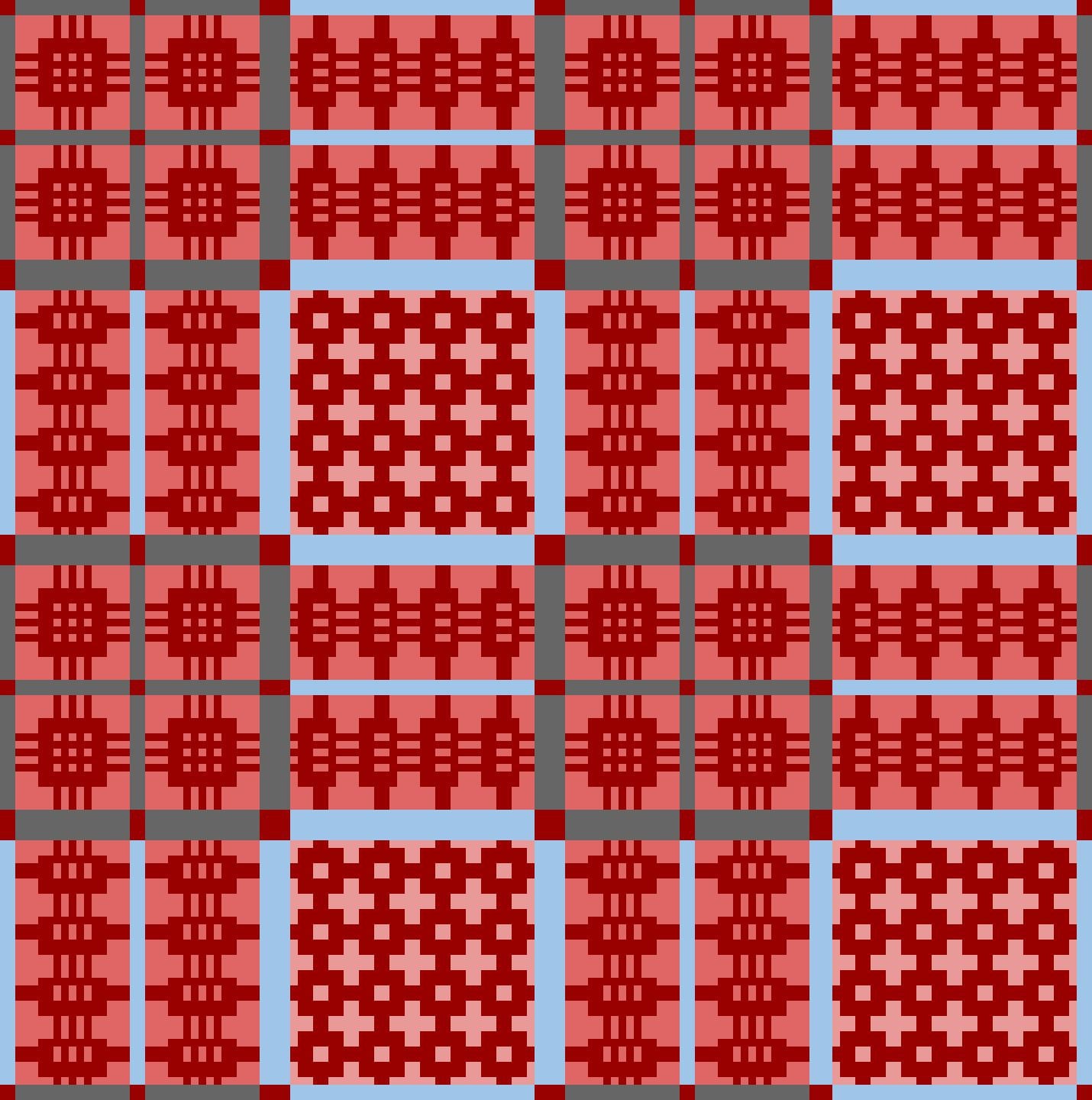 30 Pixel Crochet Patterns for Bold Colorwork, Blankets, Bags, and Amigurumi 14 Welsh Blanket Caernarfon Pixel Chart for crochet