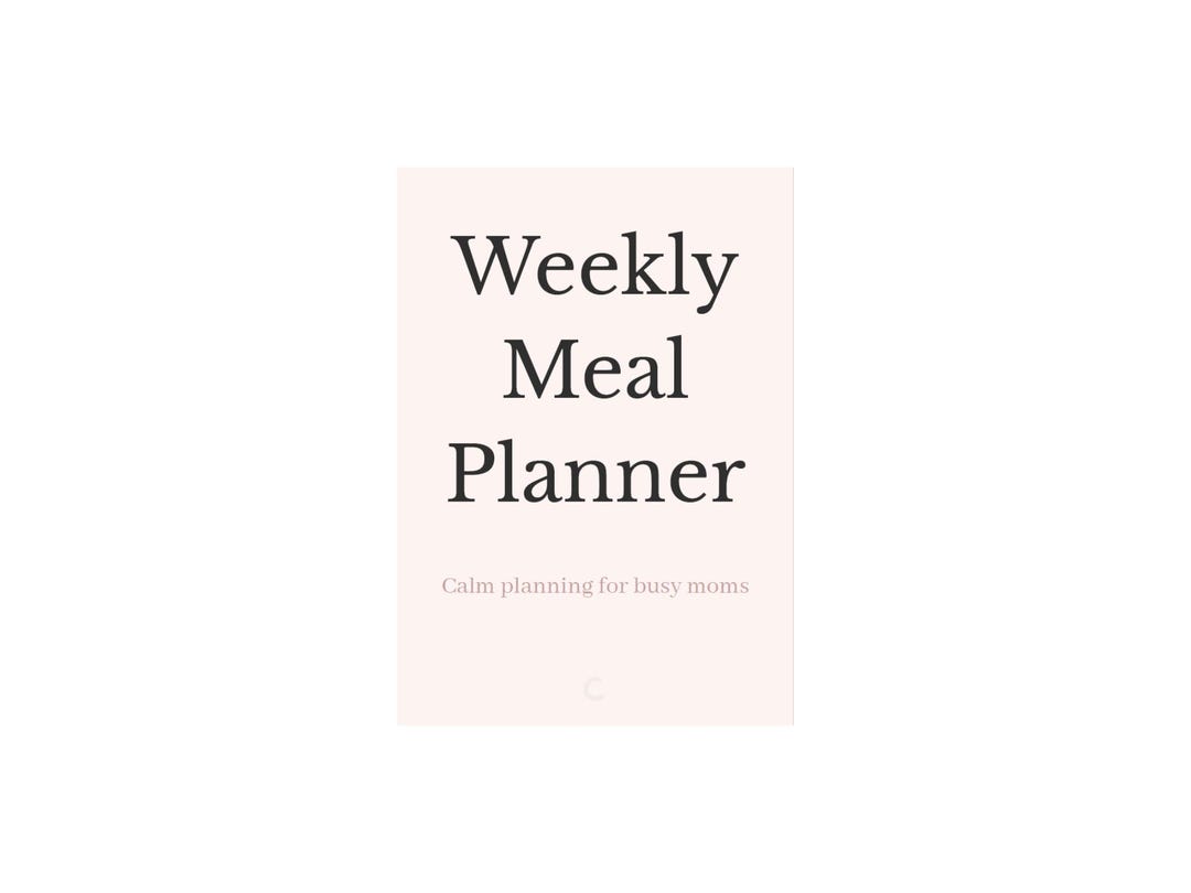 Weekly Meal Planner PDF for Busy Moms - Etsy