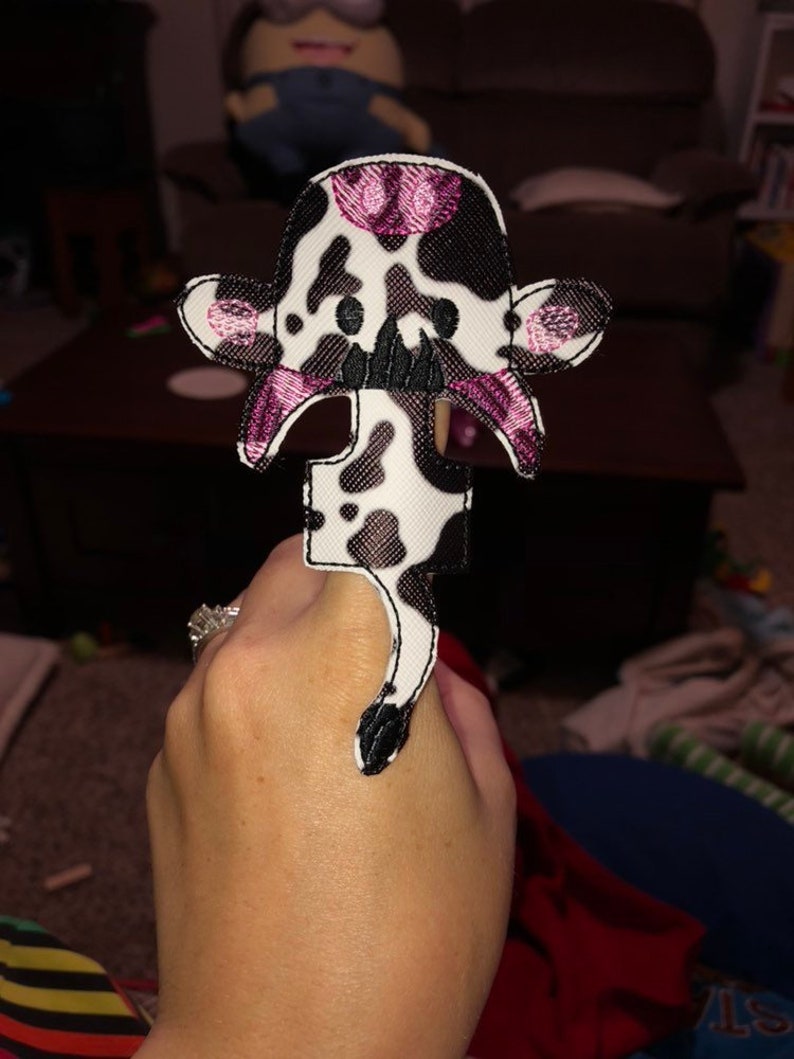 Farm Toys School Prop Barn Toy Farm Animal Toys Cow Puppet Cow Toy Cow Accessories Moo Cow Barnyard Barn Animals Puppets for Kids
