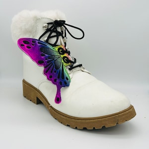 Butterfly Boot Wings, Shoe Wings, Custom Boot Wings, Skate Wings, Pair of Wings