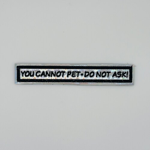 Funny Service Dog Patch Etsy