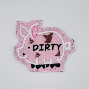 Pig Dishwasher Magnet, Dishwasher Magnet Clean Dirty, Kitchen Magnet, Pig Kitchen Gadgets, Dishwasher, Realtor Closing Gift, Pig Lover Gift