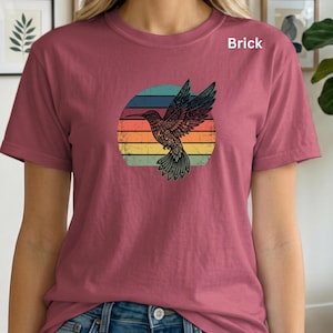 Stealth Geek Hummingbird Shirt, Druid TTRPG Graphic Tee, Cozy Gamer Apparel, Hidden D20 Dice Top, Tabletop RPG Gift, Fantasy Nature DnD Tee