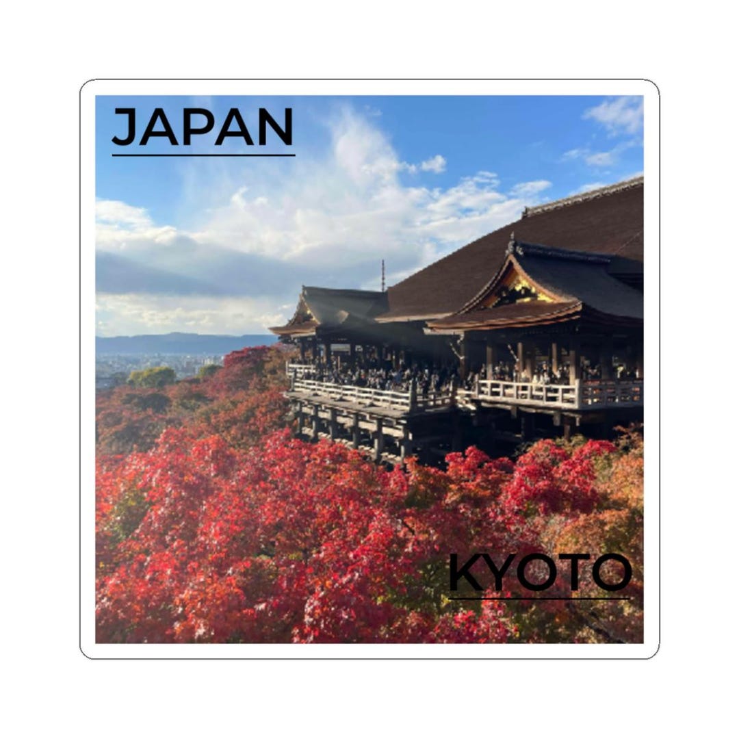 Kyoto Sticker Japan – Japanese Aesthetic Vinyl Sticker, Travel Souvenir ...