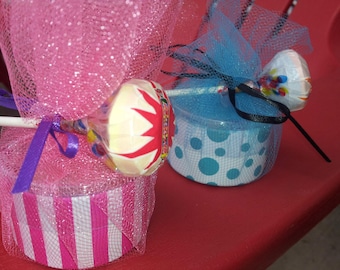 10 Fun Dip Candy Sand and Smarties Lollipop Party Favor