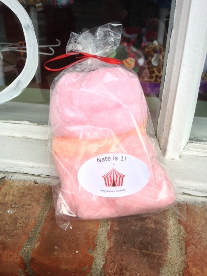 20 Cotton Candy Favors 1 or 2 flavors choices in each bag image 2