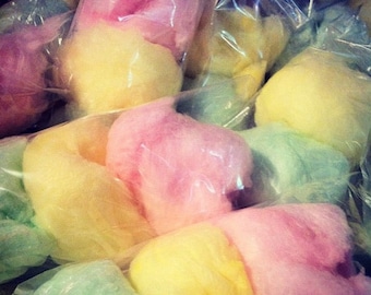 50 Cotton Candy Favors Carnival (1 or 2 flavors per bag)