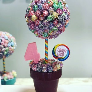 Topiary lollipop  centerpiece (any number in chocolate)