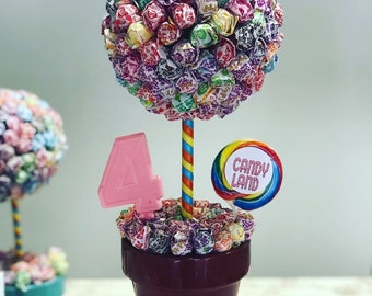 Topiary lollipop  centerpiece (any number in chocolate)