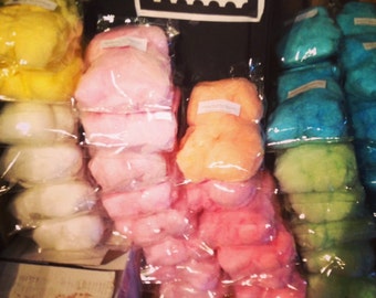 3 Large Bags of Carnival sized Cotton Candy 1 flavor per bag Fairy Floss Party (3 flavors an order)