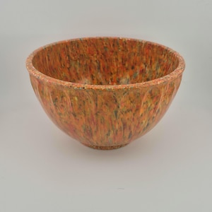 1950s Boonton Confetti Melamine Bowl 511A, Vintage Multi Color Splatterware Melmac Mixing Bowl, MCM Retro Kitchen Decor