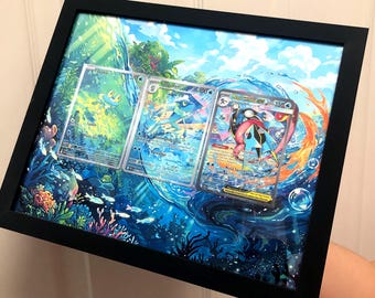Greninja - Ascensão do Caos - Froakie - Moldura Artística Estendida 25 x 20 cm - Cartas NÃO incluídas