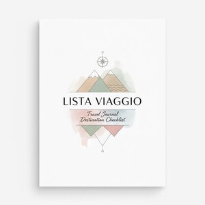 Lista Viaggio Stampabile – planner pdf | Checklist Vacanza | Reisroute | Paklijst: