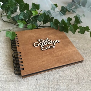 Gift for Grandpa / Photo Album for Grandfather / Scrapbook image 1