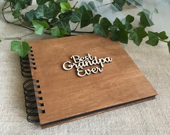 Gift for Grandpa / Photo Album for Grandfather / Scrapbook