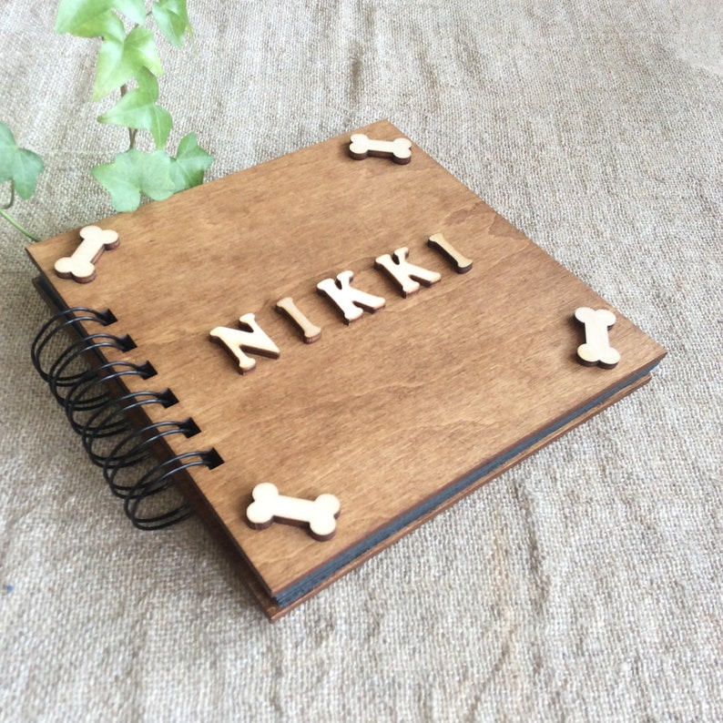 Dog Photo Book Small Personalized Album Pet Dog Scrapbook Etsy