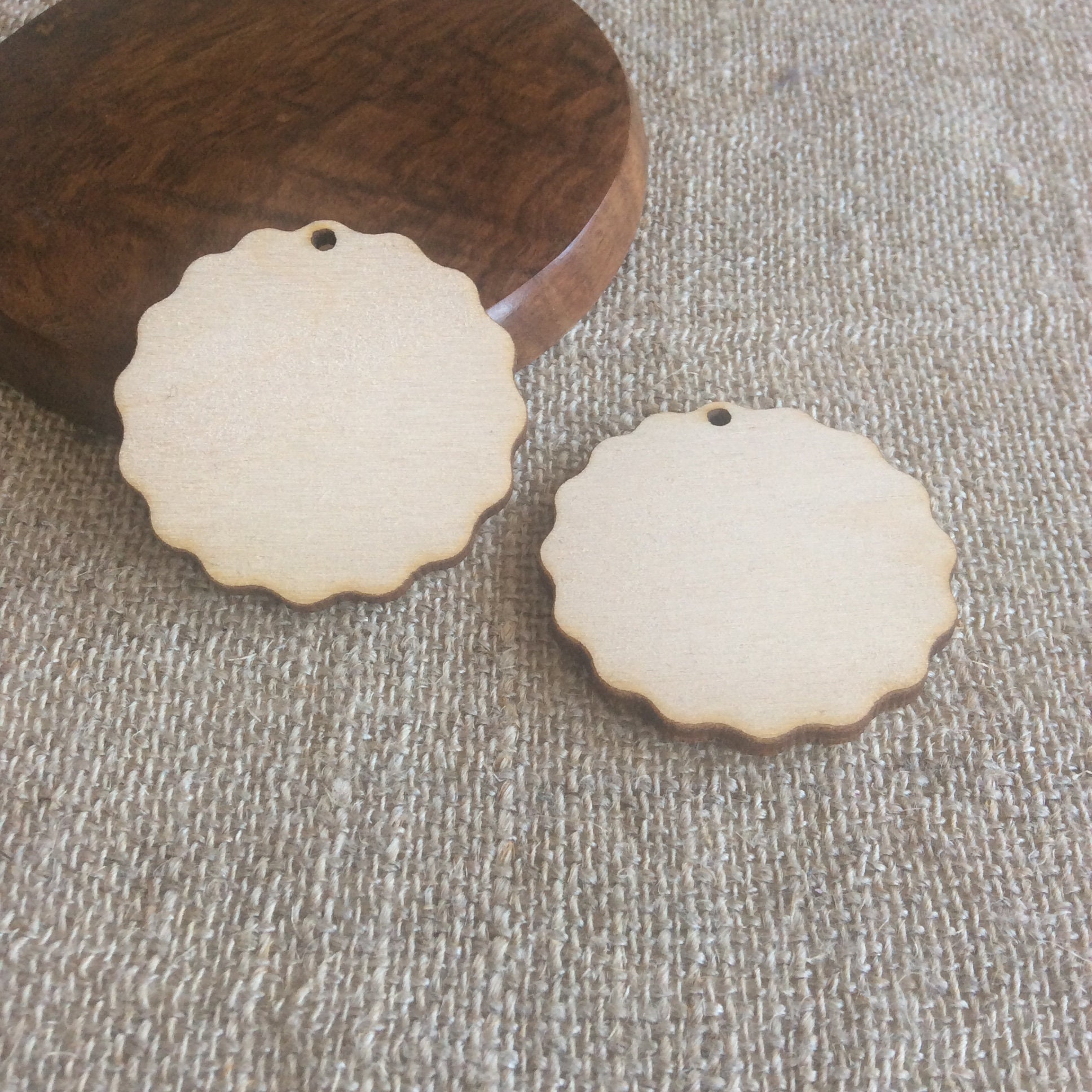 Wooden cut out plywood shape set of 10 wooden circle for Etsy