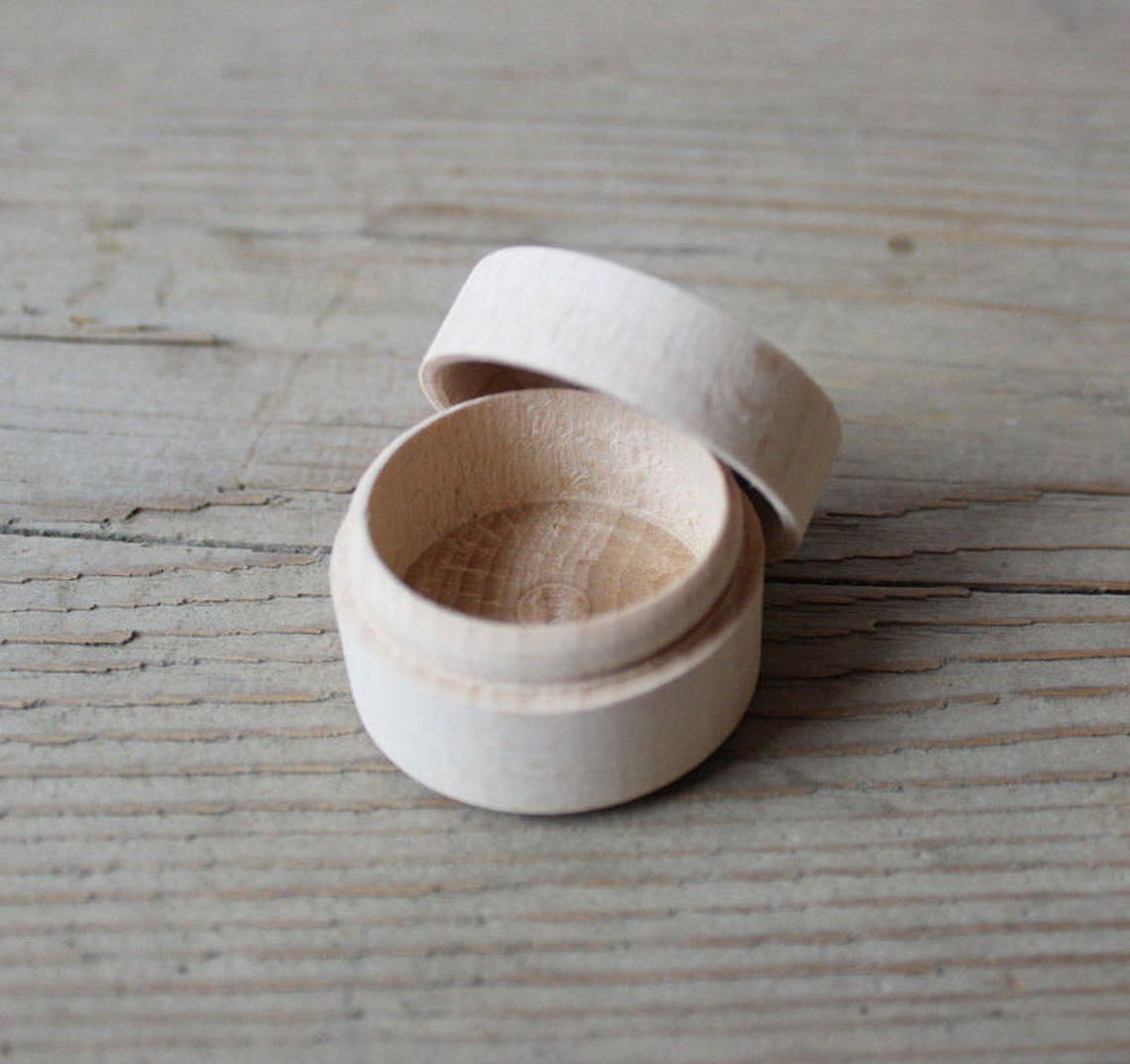 Bridesmaid Gift Box / Mini Wooden Box / Set of 6 / Round Wood Etsy