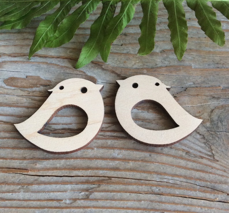 Wooden birds plywood cut outs set of 50 spring decoration Etsy